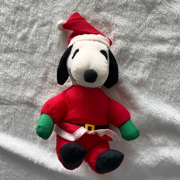 🎉 5 for $25 🎉VINTAGE SANTA SNOOPY PLUSH - Picture 2 of 5